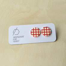 Load image into Gallery viewer, CIRCLE STUDS - GRID