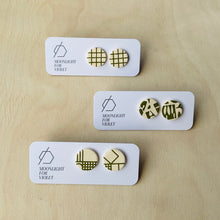 Load image into Gallery viewer, CIRCLE STUDS - GRID