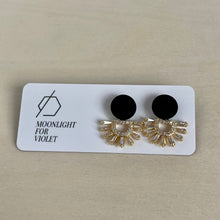 Load image into Gallery viewer, LEAF PAVE DANGLES - 15 colours available