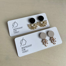 Load image into Gallery viewer, LEAF PAVE DANGLES - 15 colours available