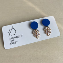 Load image into Gallery viewer, LEAF PAVE DANGLES - 15 colours available