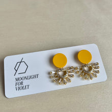 Load image into Gallery viewer, FAN PAVE DANGLES - 15 colours available