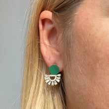Load image into Gallery viewer, FAN PAVE DANGLES - 15 colours available