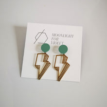 Load image into Gallery viewer, LIGHTNING BOLT EARRINGS - 15 colours available