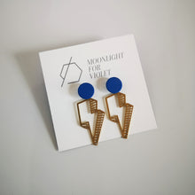 Load image into Gallery viewer, LIGHTNING BOLT EARRINGS - 15 colours available