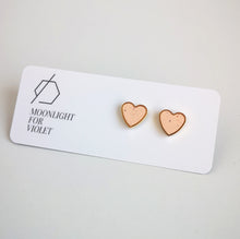 Load image into Gallery viewer, HEART STUDS - various colours available