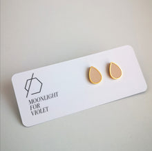 Load image into Gallery viewer, TEAR DROP STUDS - various colours available