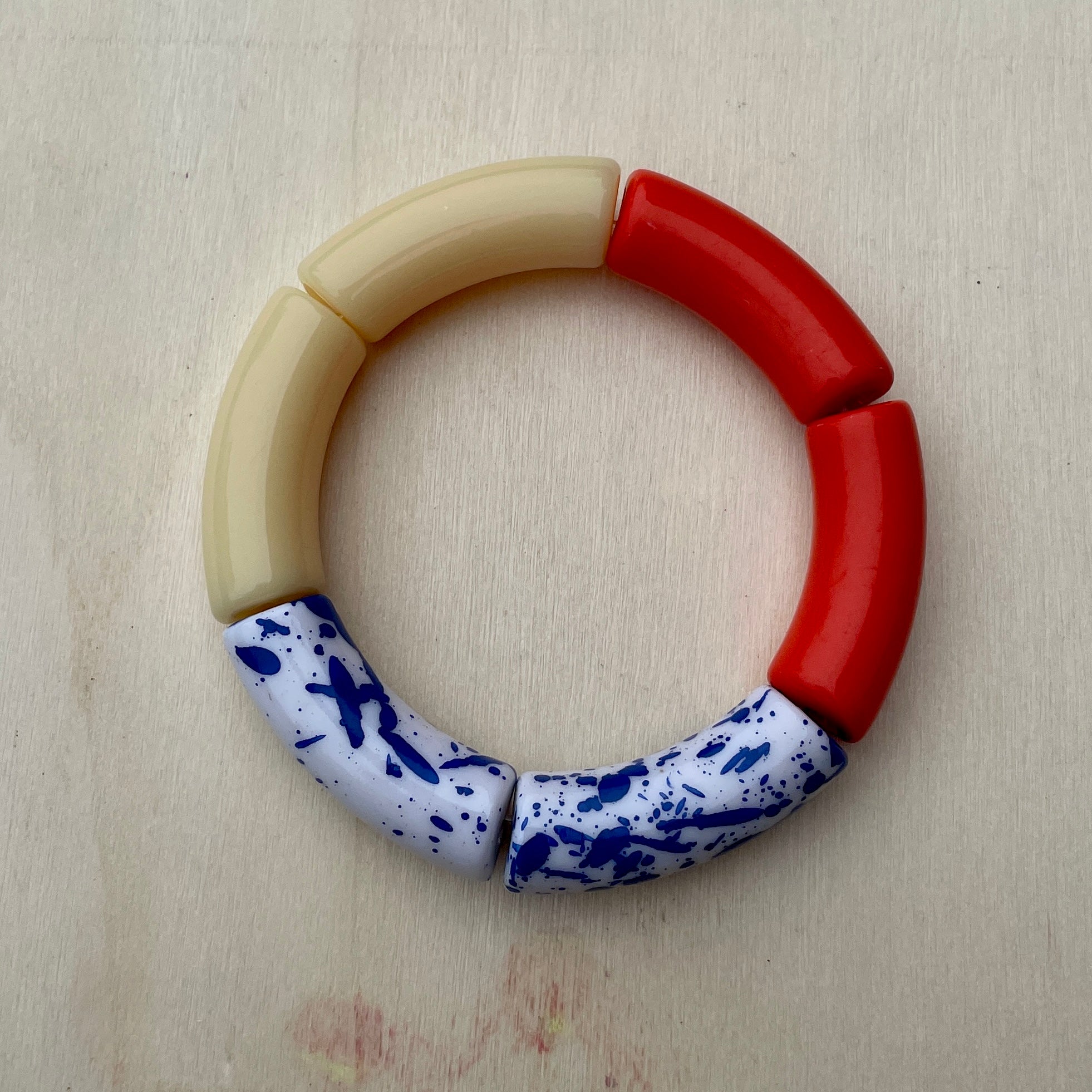 ACRYLIC STRETCH BEADED BRACELET - single bracelet 001 – Moonlight