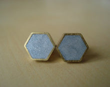 Load image into Gallery viewer, HEXAGON STUDS - various colours
