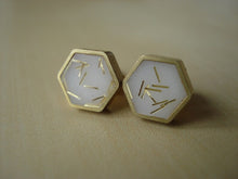 Load image into Gallery viewer, HEXAGON STUDS - various colours
