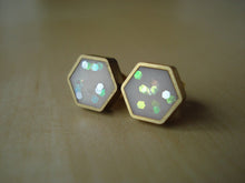 Load image into Gallery viewer, HALF-MOON STUDS - various colours available
