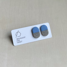 Load image into Gallery viewer, COLOUR BLOCK CAPSULE STUDS - GRANITE
