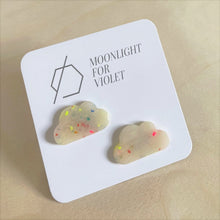Load image into Gallery viewer, FUNFETTI CLOUD STUDS
