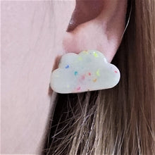 Load image into Gallery viewer, FUNFETTI CLOUD STUDS
