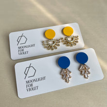 Load image into Gallery viewer, LEAF PAVE DANGLES - 15 colours available
