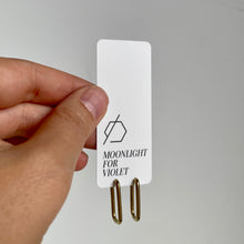 Load image into Gallery viewer, LONG HINGED SQUARE HOOPS

