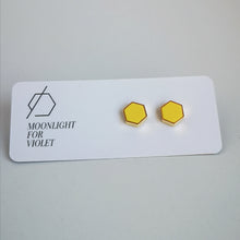 Load image into Gallery viewer, HEXAGON STUDS - various colours
