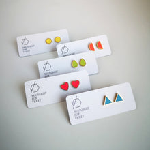 Load image into Gallery viewer, TRIANGLE STUDS - various colours available
