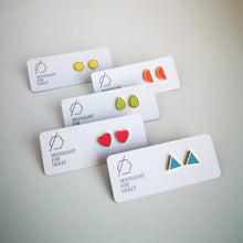 Load image into Gallery viewer, HALF-MOON STUDS - various colours available
