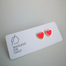 Load image into Gallery viewer, HALF-MOON STUDS - various colours available
