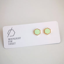 Load image into Gallery viewer, HEXAGON STUDS - various colours
