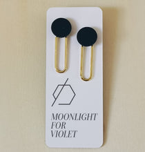 Load image into Gallery viewer, PAPERCLIP DANGLES - GOLD FINISH
