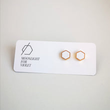 Load image into Gallery viewer, HEXAGON STUDS - various colours
